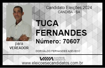 Candidato TUCA FERNANDES 2024 - CANDIBA - Eleições