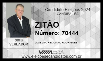 Candidato ZITÃO 2024 - CANDIBA - Eleições