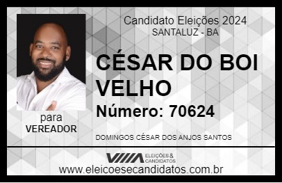 Candidato CÉSAR DO BOI VELHO 2024 - SANTALUZ - Eleições