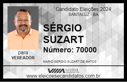 Candidato SÉRGIO SUZART 2024 - SANTALUZ - Eleições