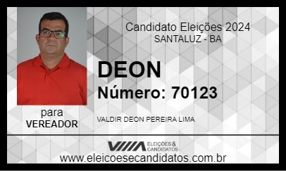 Candidato DEON 2024 - SANTALUZ - Eleições