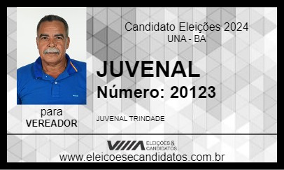 Candidato JUVENAL 2024 - UNA - Eleições