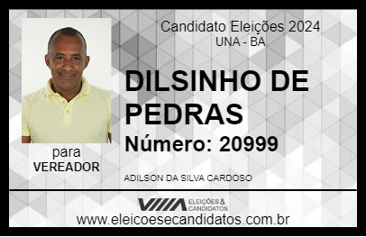 Candidato DILSINHO DE PEDRAS 2024 - UNA - Eleições