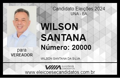 Candidato WILSON SANTANA 2024 - UNA - Eleições