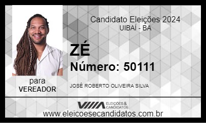 Candidato ZÉ 2024 - UIBAÍ - Eleições