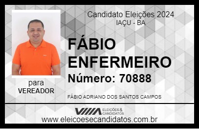 Candidato FÁBIO ENFERMEIRO 2024 - IAÇU - Eleições