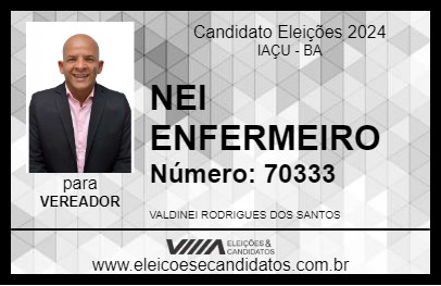 Candidato NEI ENFERMEIRO 2024 - IAÇU - Eleições