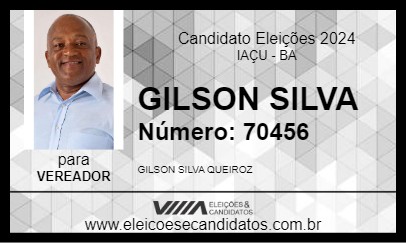 Candidato GILSON SILVA 2024 - IAÇU - Eleições