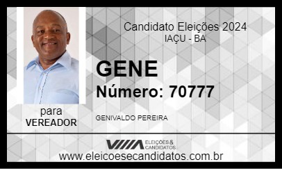 Candidato GENE 2024 - IAÇU - Eleições