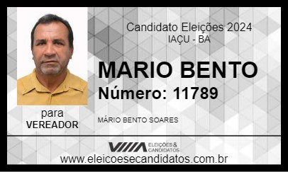 Candidato MARIO BENTO 2024 - IAÇU - Eleições