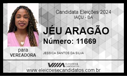 Candidato JÉU ARAGÃO 2024 - IAÇU - Eleições