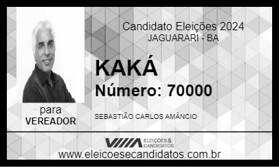 Candidato KAKÁ 2024 - JAGUARARI - Eleições