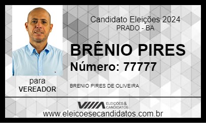 Candidato BRÊNIO PIRES 2024 - PRADO - Eleições