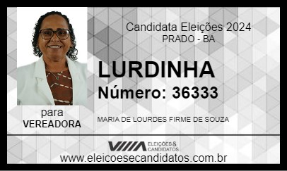 Candidato LURDINHA DE ANEUTO 2024 - PRADO - Eleições