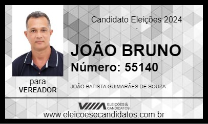 Candidato JOÃO BRUNO 2024 - ITABERABA - Eleições