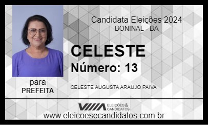 Candidato CELESTE 2024 - BONINAL - Eleições