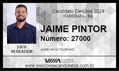 Candidato JAIME PINTOR 2024 - ITABERABA - Eleições