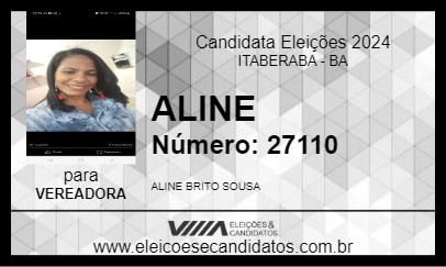 Candidato ALINE 2024 - ITABERABA - Eleições