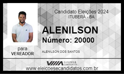 Candidato ALENILSON 2024 - ITUBERÁ - Eleições