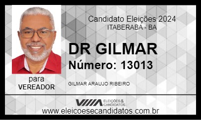 Candidato DR GILMAR 2024 - ITABERABA - Eleições