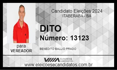 Candidato DITO 2024 - ITABERABA - Eleições