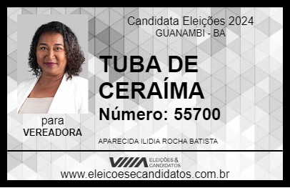 Candidato TUBA DE CERAÍMA 2024 - GUANAMBI - Eleições