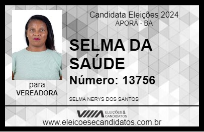 Candidato SELMA NERYS 2024 - APORÁ - Eleições