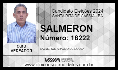 Candidato SALMERON 2024 - SANTA RITA DE CÁSSIA - Eleições