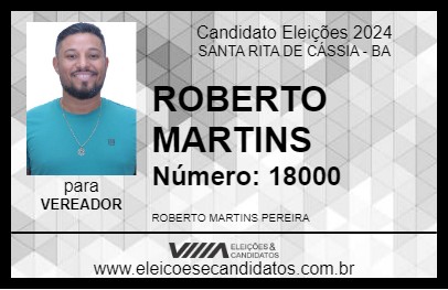 Candidato ROBERTO MARTINS 2024 - SANTA RITA DE CÁSSIA - Eleições