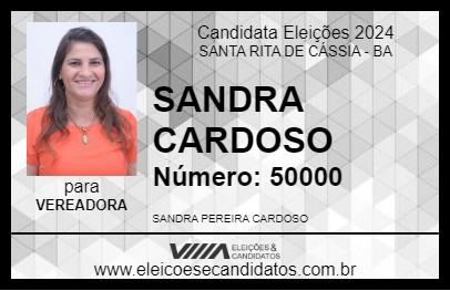 Candidato SANDRA CARDOSO 2024 - SANTA RITA DE CÁSSIA - Eleições