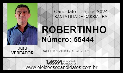 Candidato ROBERTINHO 2024 - SANTA RITA DE CÁSSIA - Eleições