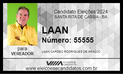 Candidato LAAN 2024 - SANTA RITA DE CÁSSIA - Eleições