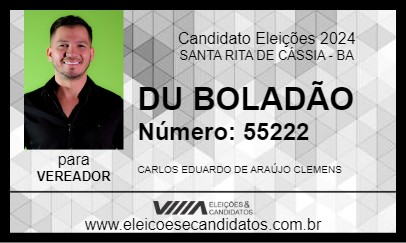 Candidato DU BOLADÃO 2024 - SANTA RITA DE CÁSSIA - Eleições