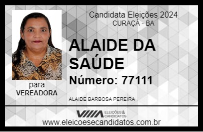 Candidato ALAIDE DA SAÚDE 2024 - CURAÇÁ - Eleições