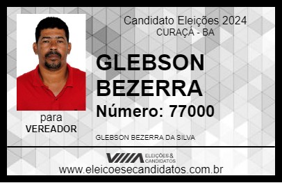 Candidato GLEBSON BEZERRA 2024 - CURAÇÁ - Eleições