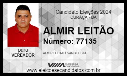 Candidato ALMIR LEITÃO 2024 - CURAÇÁ - Eleições