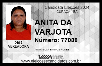 Candidato ANITA DA VARJOTA 2024 - CURAÇÁ - Eleições