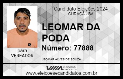 Candidato LEOMAR DA PODA 2024 - CURAÇÁ - Eleições