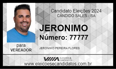 Candidato JERONIMO 2024 - CÂNDIDO SALES - Eleições