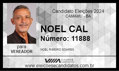 Candidato NOEL CAL 2024 - CAMAMU - Eleições