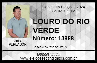 Candidato LOURO DO RIO VERDE 2024 - SANTALUZ - Eleições