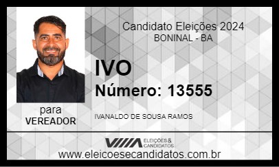 Candidato IVO 2024 - BONINAL - Eleições