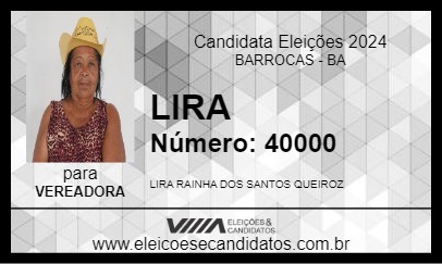 Candidato LIRA 2024 - BARROCAS - Eleições