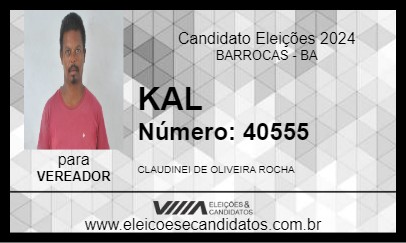 Candidato KAL 2024 - BARROCAS - Eleições