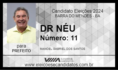 Candidato DR NÉU 2024 - BARRA DO MENDES - Eleições