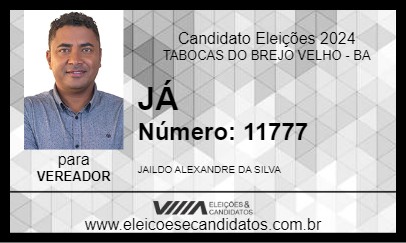 Candidato JÁ 2024 - TABOCAS DO BREJO VELHO - Eleições