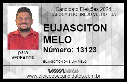 Candidato EUJASCITON MELO 2024 - TABOCAS DO BREJO VELHO - Eleições