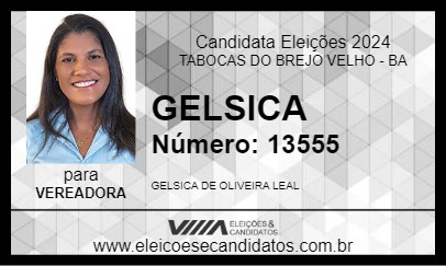 Candidato GELSICA 2024 - TABOCAS DO BREJO VELHO - Eleições