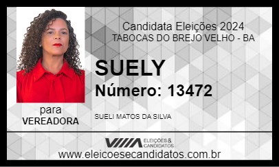 Candidato SUELY 2024 - TABOCAS DO BREJO VELHO - Eleições