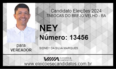 Candidato NEY 2024 - TABOCAS DO BREJO VELHO - Eleições